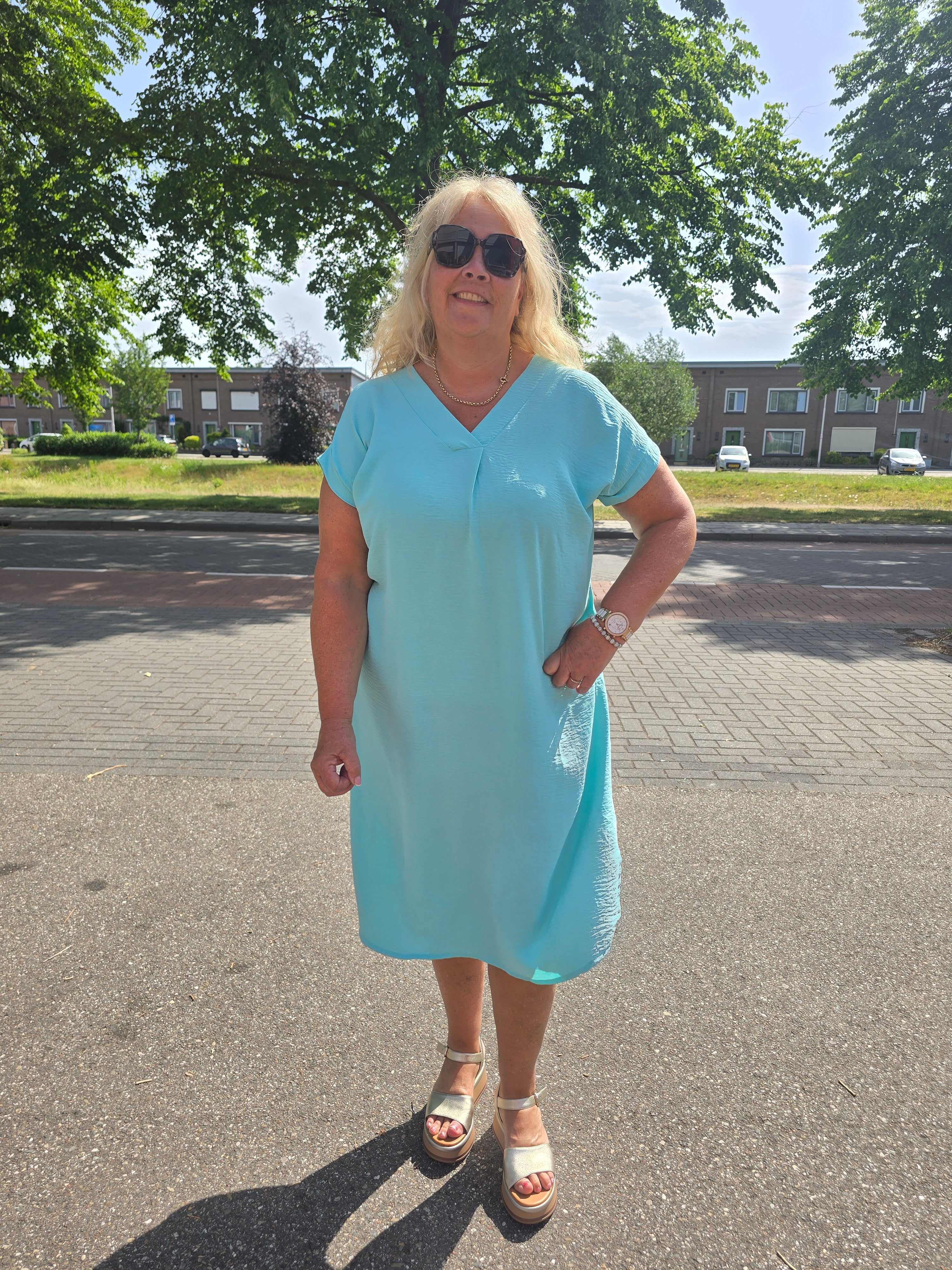Jurk Minala Mint t/m 48