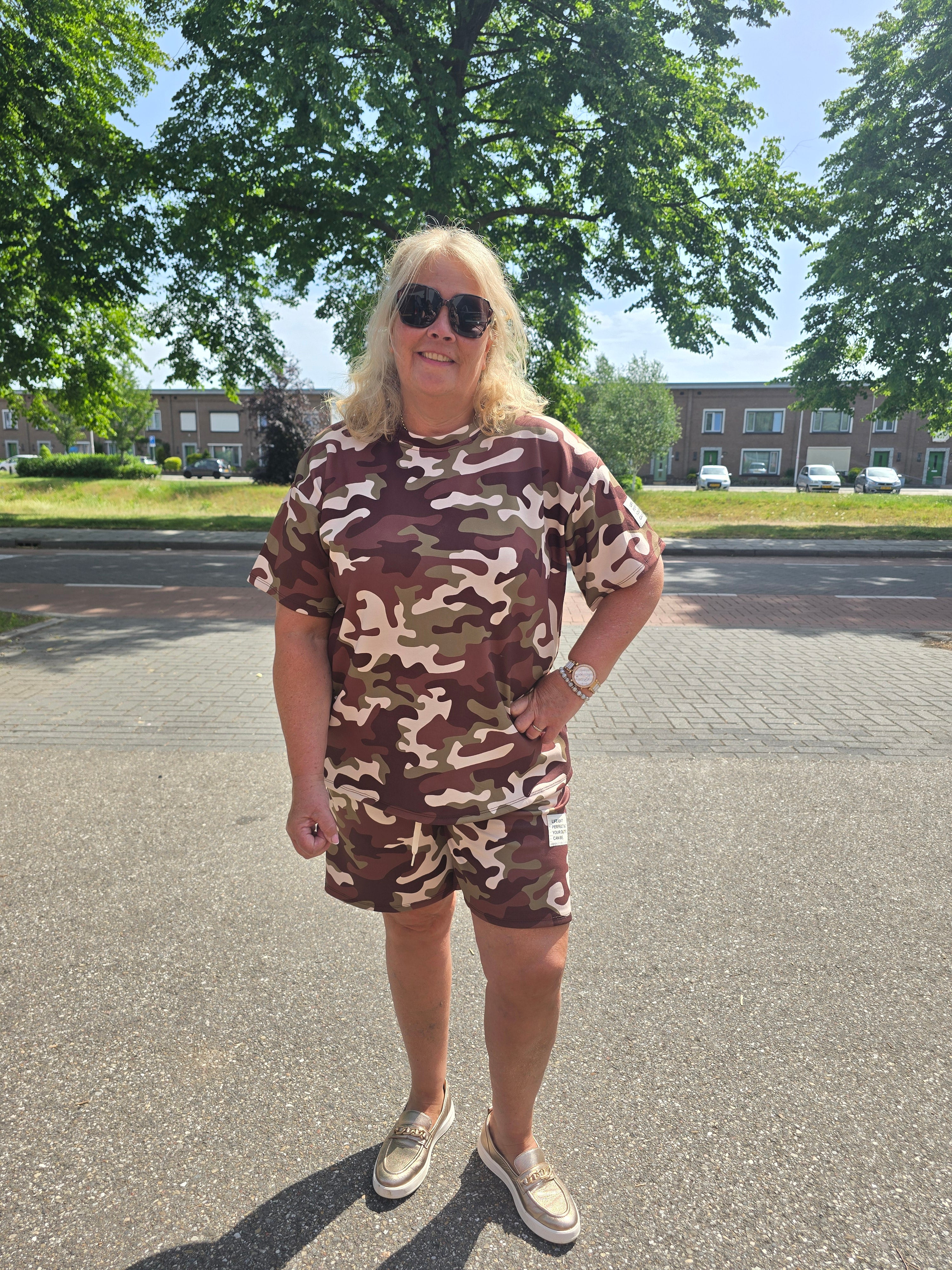 2 delige Original Comfy Set Army Bruin t/m 48