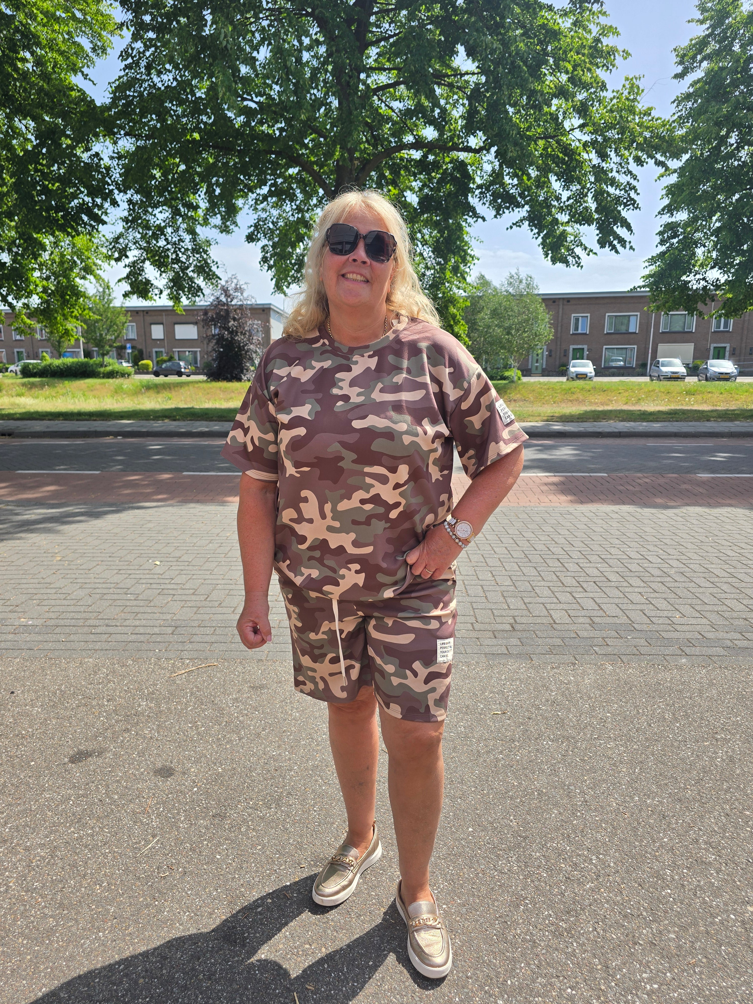 2 delige Original Comfy Set Army Taupe t/m 48