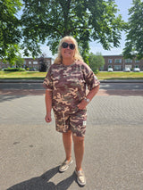 2 delige Original Comfy Set Army Taupe t/m 48