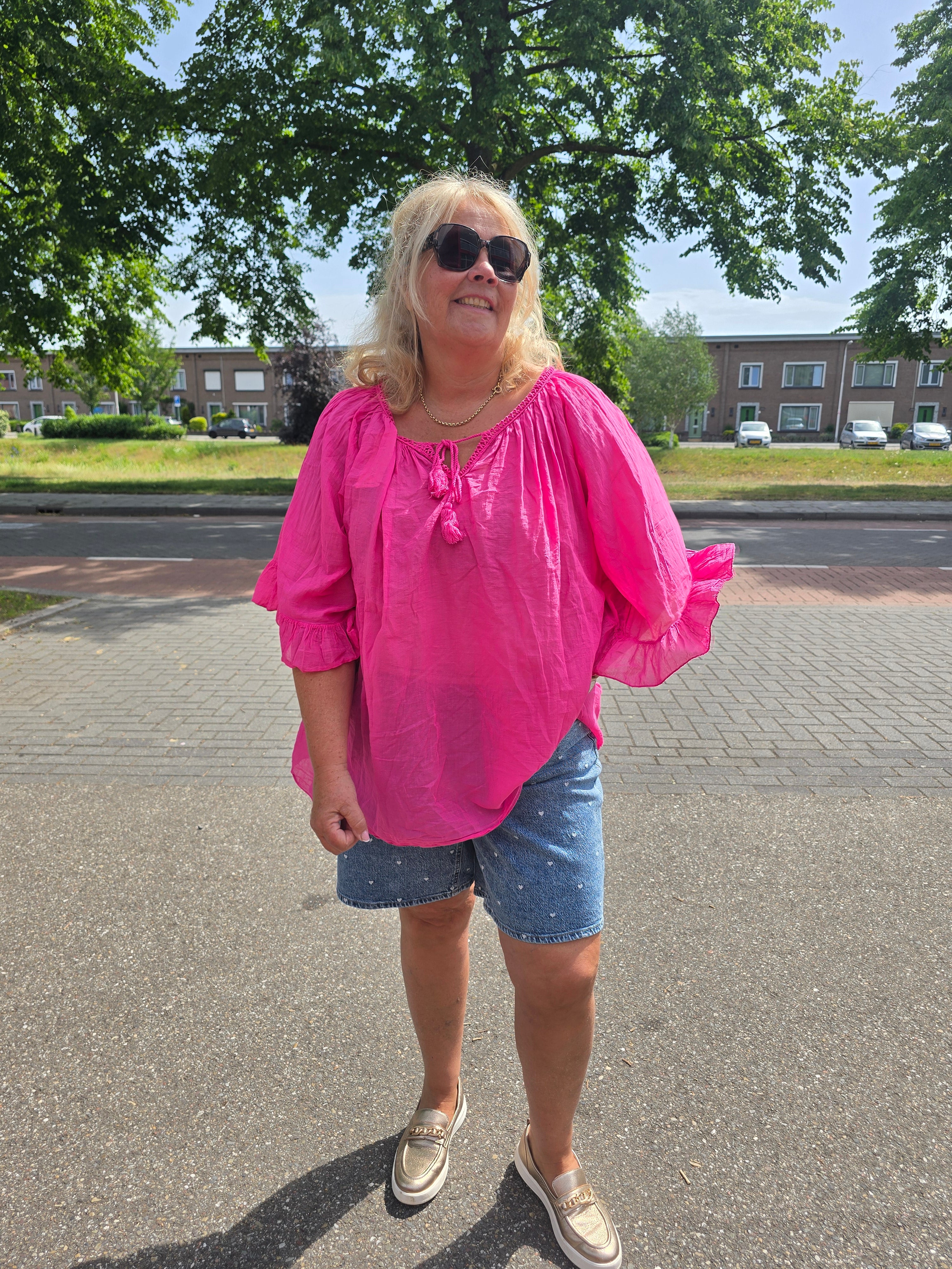 Blouse Fly Fuchsia t/m 52