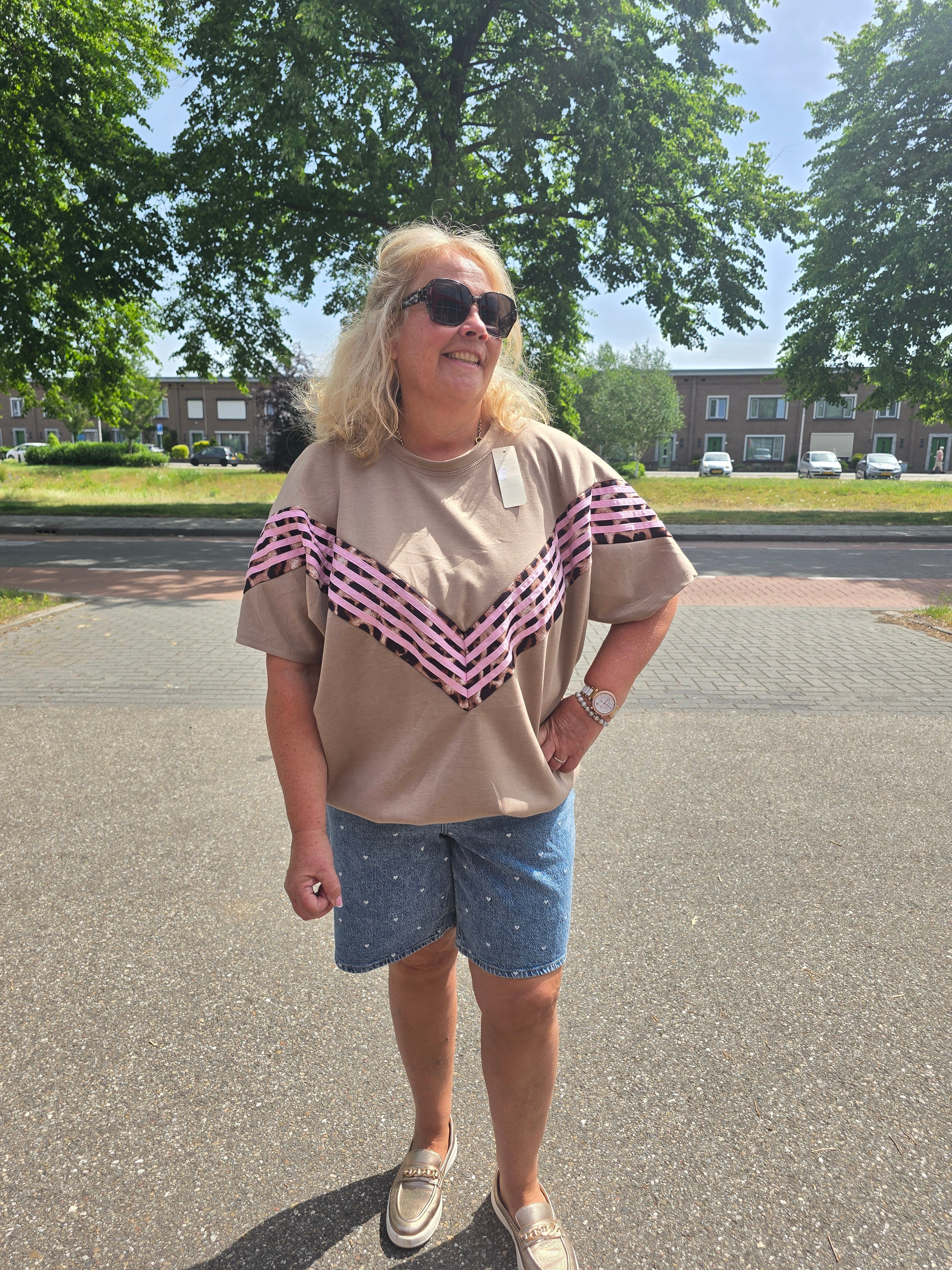Sweat Shirt Vie Beige t/m 50