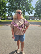 Sweat Shirt Vie Beige t/m 50