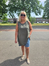 Basic Tuniek Olijf groen t/m 52