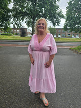 Jurk Morgan Licht Roze t/m 50