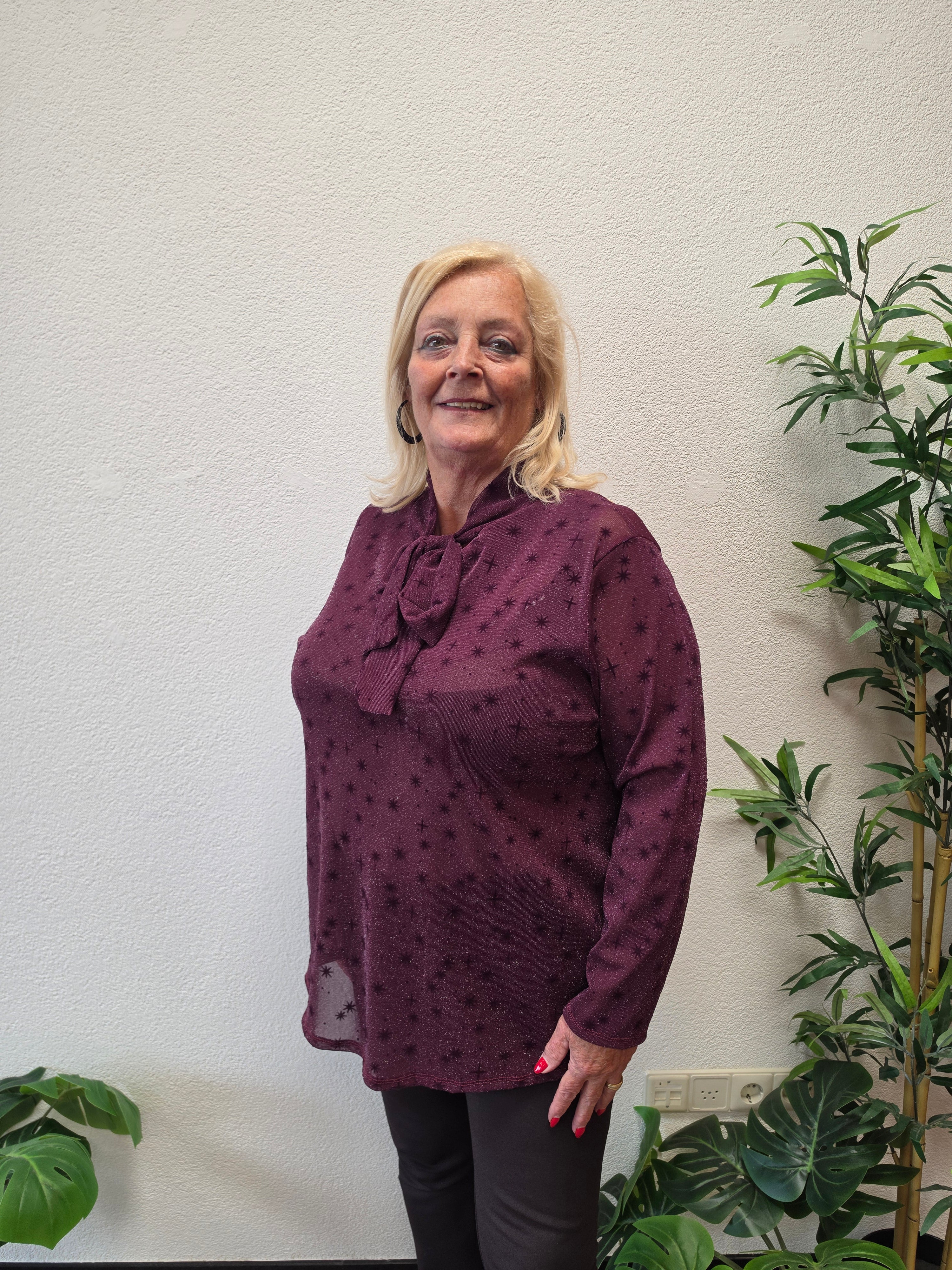 Mesh Shirt Livreie Bordeaux t/m 48/50