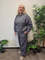 Barrel Sweat Broek Caralba Aspahlt / Silver eye
