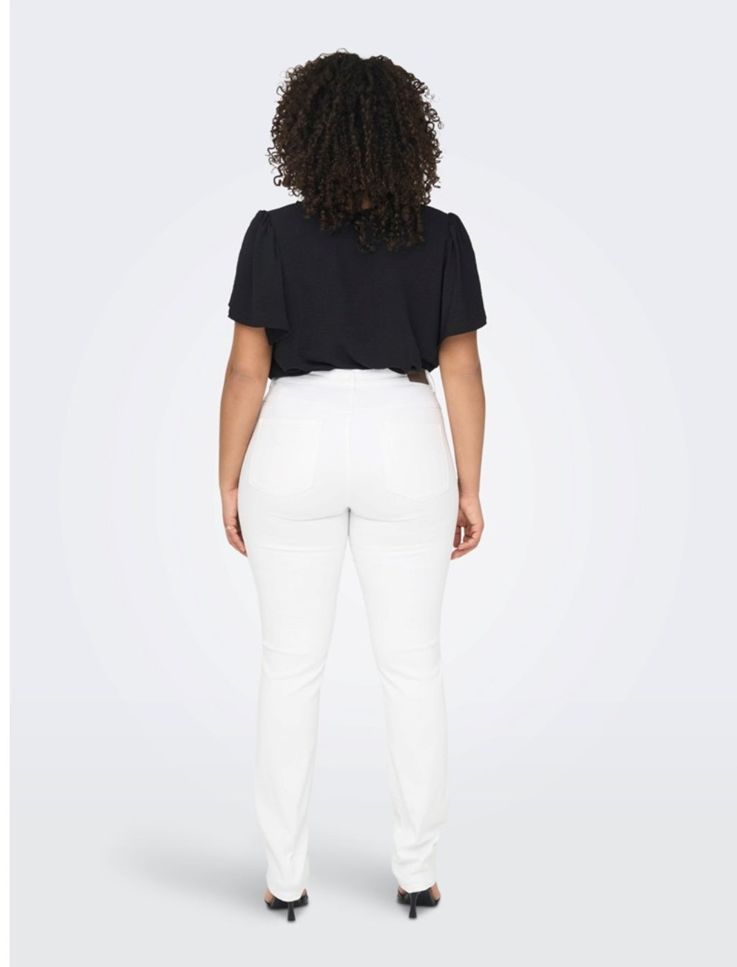 Jeans Straight Caraugusta hw wit pim  t/m 54