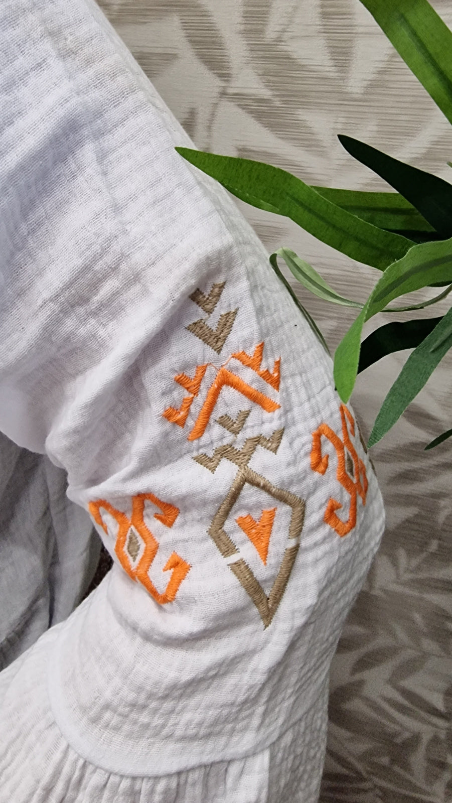 Tuniek Pim hydro borduursel oranje t/m 50