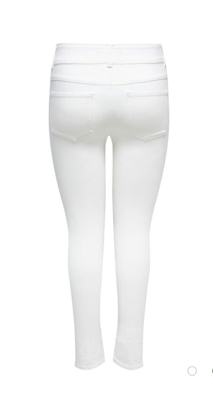 Jeans Carstorm hw  wide pim Wit