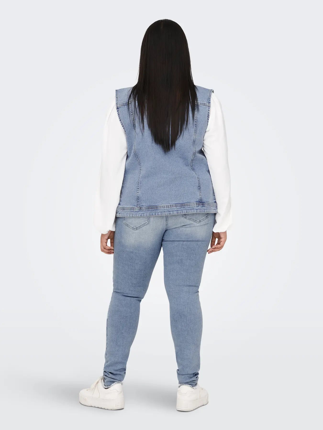 Jeans Gilet Carwespa Light Blue Denim