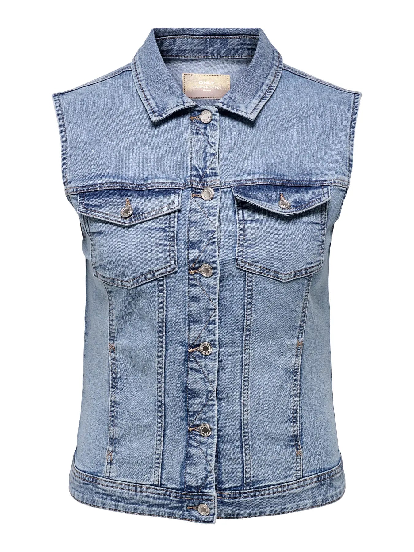 Jeans Gilet Carwespa Light Blue Denim