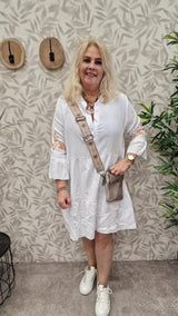 Tuniek Pim hydro borduursel oranje t/m 50
