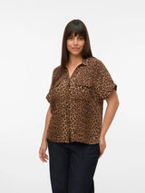 Blouse VMC Bumpy Silver Mink/Leo