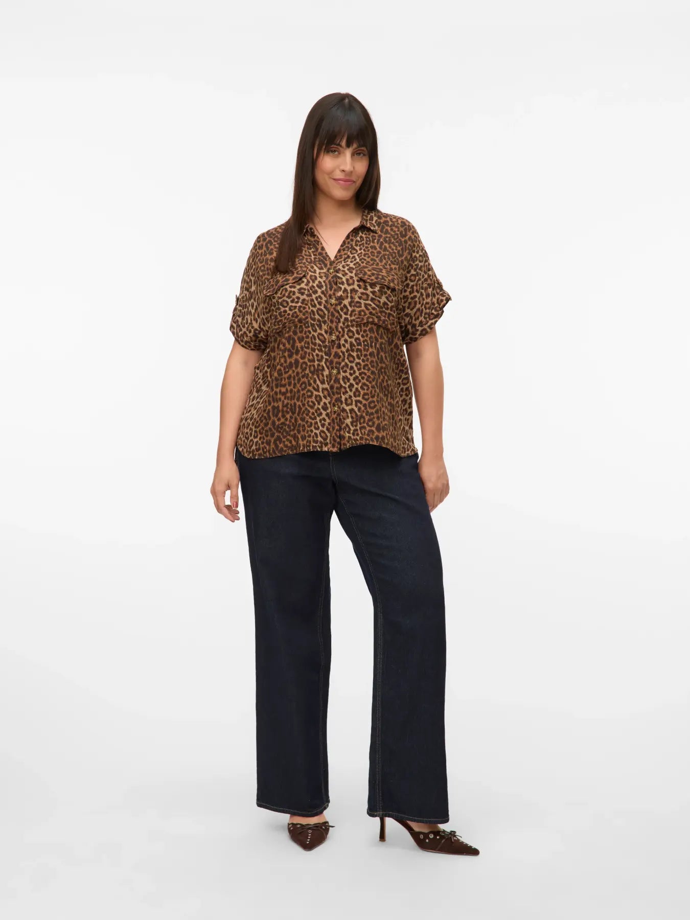 Blouse VMC Bumpy Silver Mink/Leo