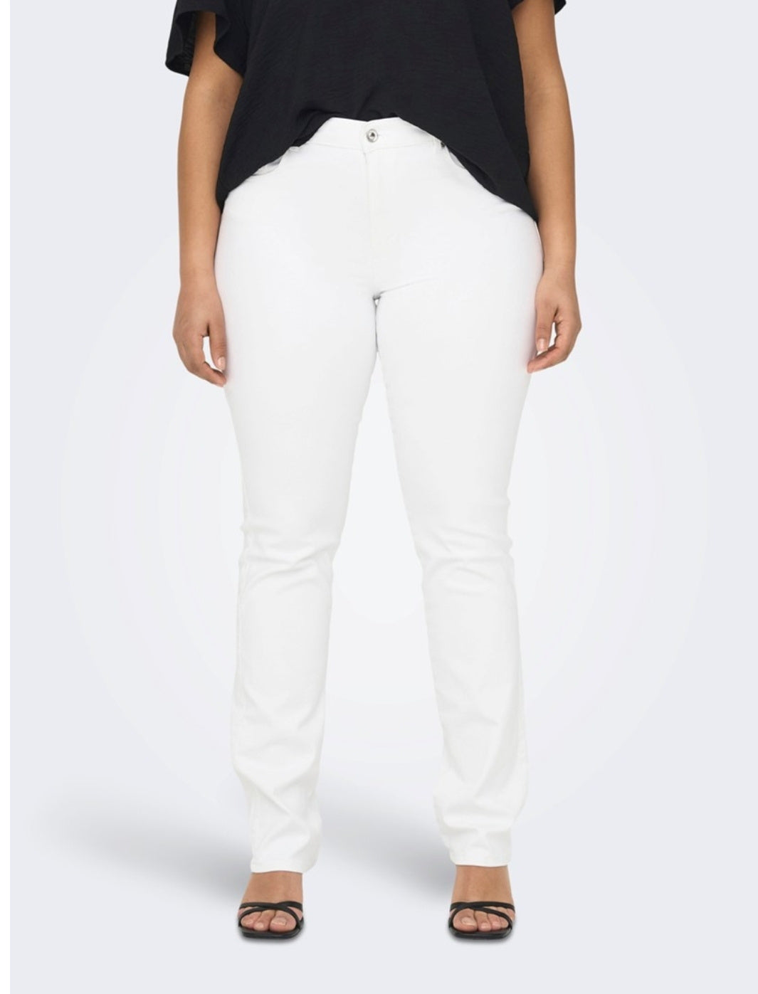 Jeans Straight Caraugusta hw wit pim  t/m 54