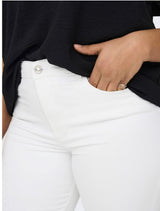 Jeans Straight Caraugusta hw wit pim  t/m 54