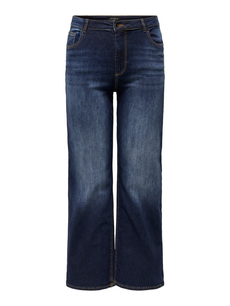 Wide Jeans Carwilly HW (TAI 081) Light Dark Blue denim LM30
