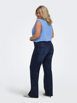 Wide Jeans Carwilly HW (TAI 081) Light Dark Blue denim LM30