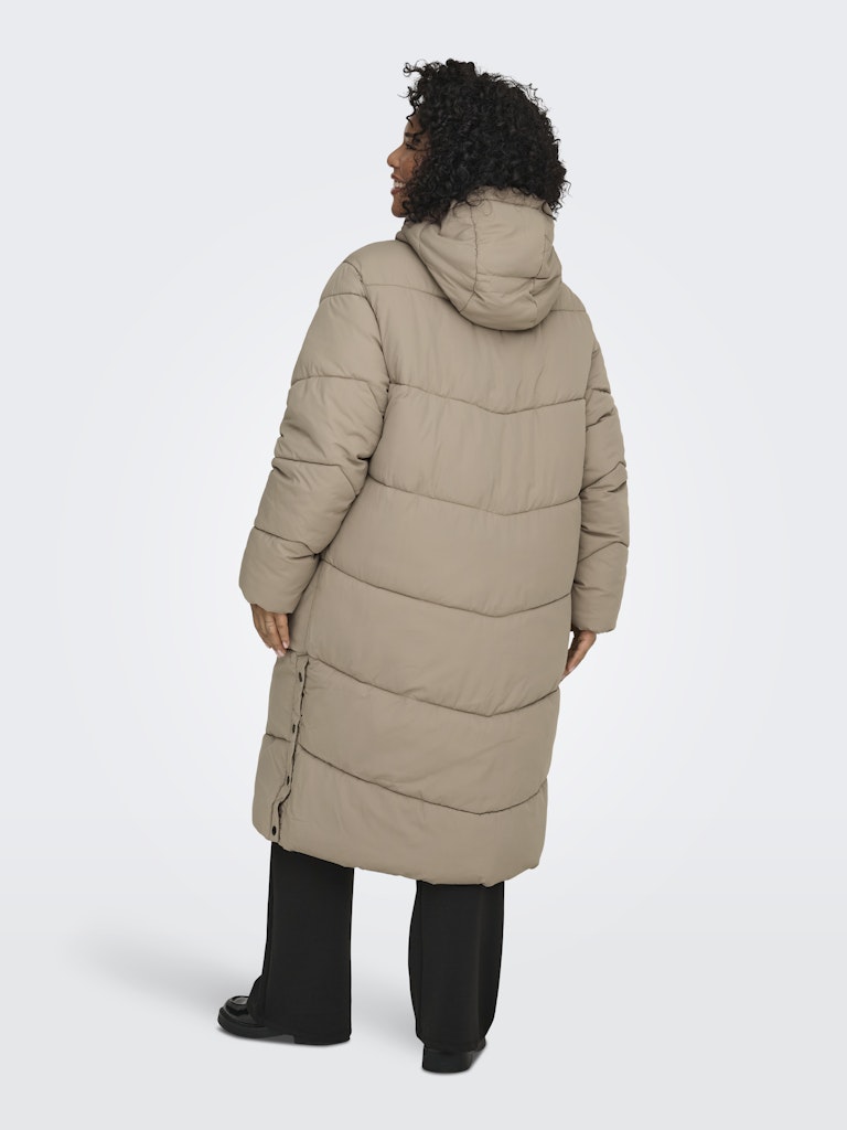 Lange Puffer Jas Carmaggie Silver Mink
