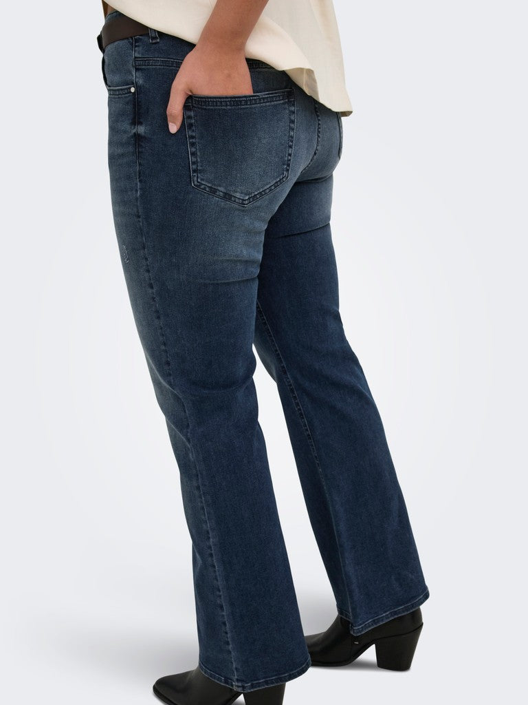Flared Jeans Carwilly HW (REA409) Blue Black Denim LM 30