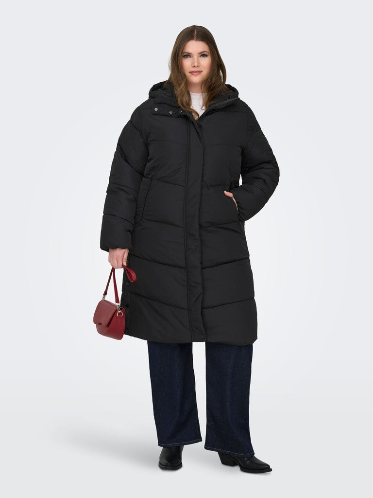 Lange Puffer Jas Carmaggie Black