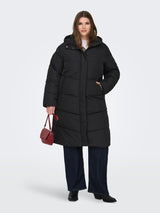 Lange Puffer Jas Carmaggie Black