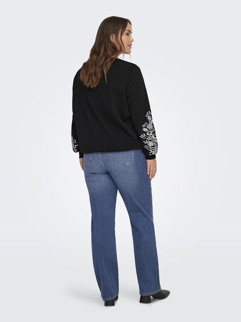Sweat Trui Carjenna Embroidery Black