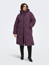 Lange Puffer Jas Carmaggie Fudge