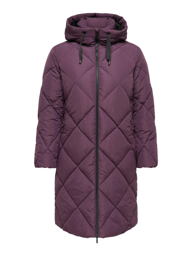 Lange Puffer Jas Carmaggie Fudge