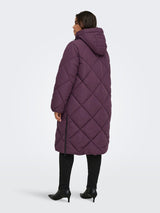 Lange Puffer Jas Carmaggie Fudge