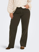 Wide Jeans Carwilly HW (CRO11)  Dark Brown Denim LM30