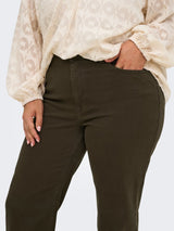 Wide Jeans Carwilly HW (CRO11)  Dark Brown Denim LM30
