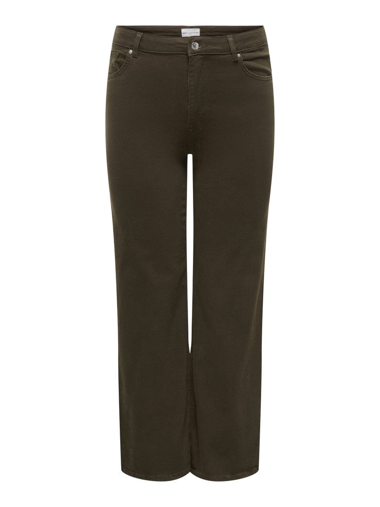 Wide Jeans Carwilly HW (CRO11)  Dark Brown Denim LM30