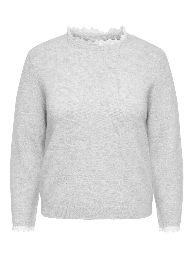 Trui Carcher Lace Light Grey Melange