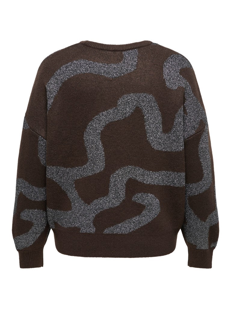 Trui Carrosie Coffee Bean /Wavy Silver