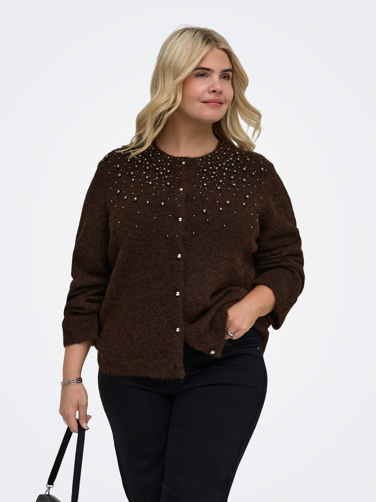 Vest Carmiggie pearl Coffee Bean