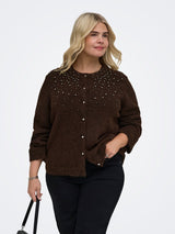 Vest Carmiggie pearl Coffee Bean