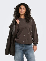 Sweat Trui Caramber Stones Coffe Bean