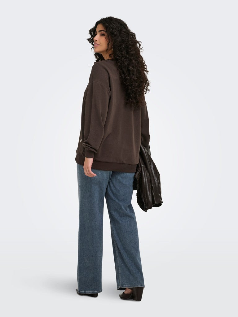 Sweat Trui Caramber Stones Coffe Bean