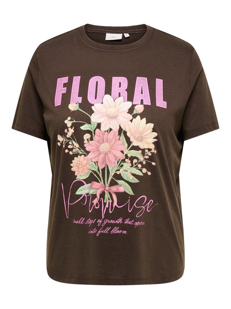 Shirt Carroxy Floral Coffe Bean