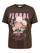 Shirt Carroxy Floral Coffe Bean