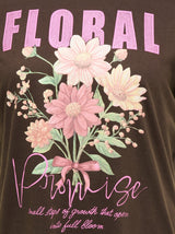 Shirt Carroxy Floral Coffe Bean