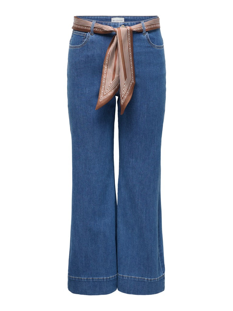 Scarf Wide Jeans Carwilly