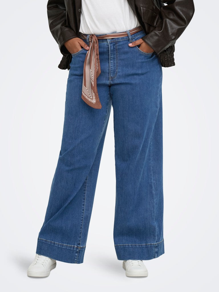 Scarf Wide Jeans Carwilly