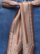Scarf Wide Jeans Carwilly