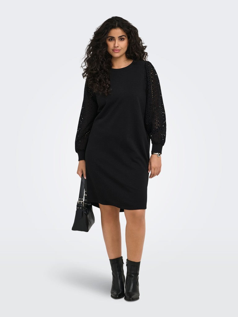 Sweat Midi Dress Cardonna Black
