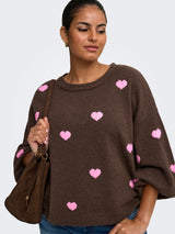 Trui Carrica heart Coffe Bean