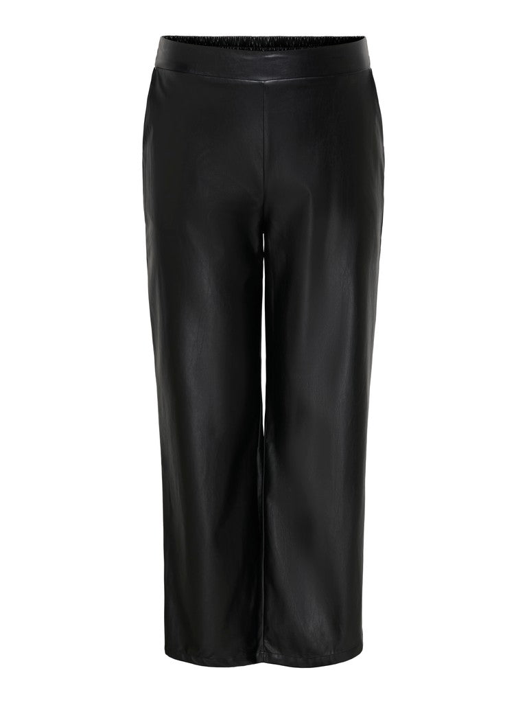 Leather Look Boek Carkari Straight Black