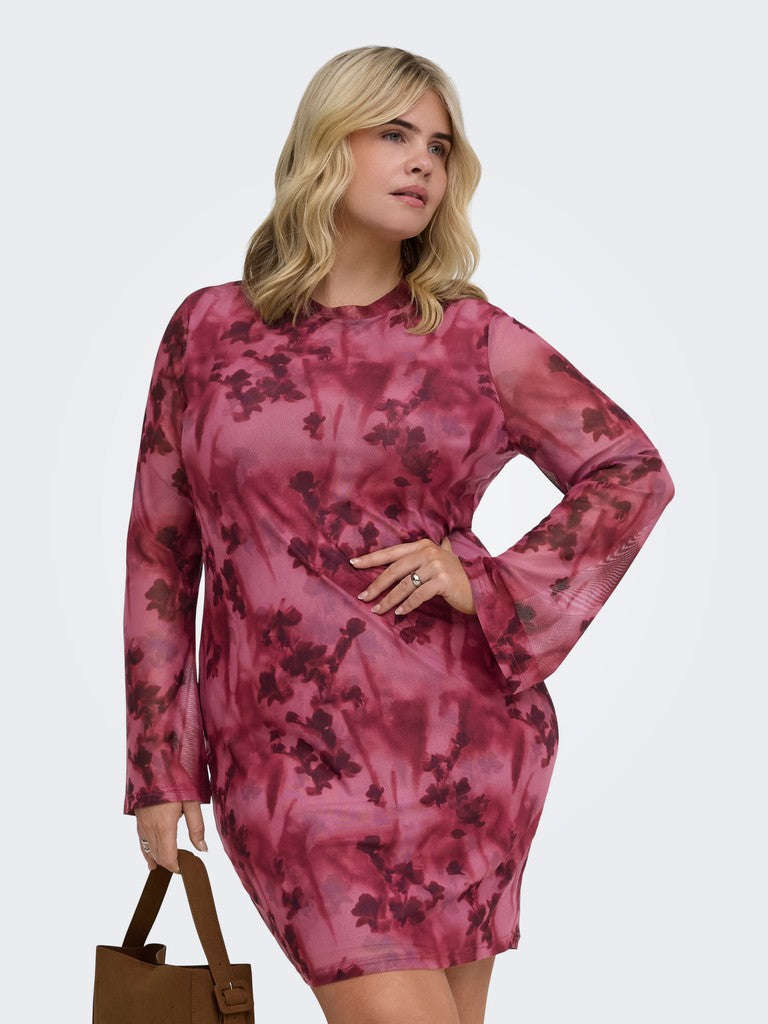 Jurk Mesh Carjungle Rumba Red / Blurry